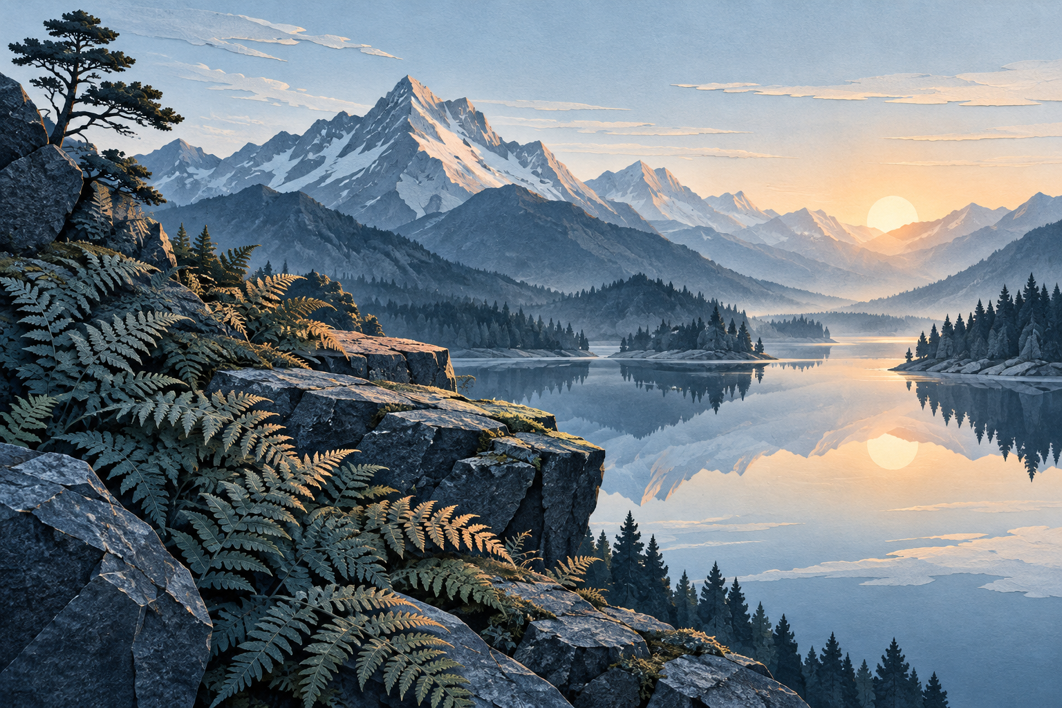 Sculptural mountain landform